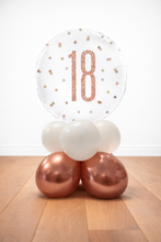 Load image into Gallery viewer, Decorative balloon arrangement with number 18 on a white background

