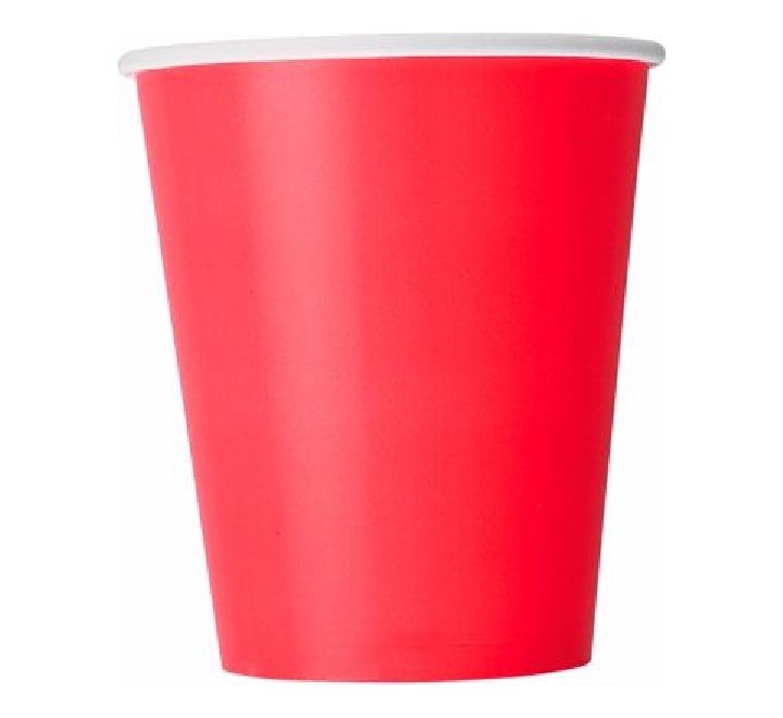 Ruby Red Paper Cups