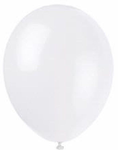 Pack of 10 Linen White Latex Balloons