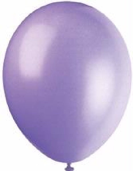 Pack of 10 Lilac Lavender Latex Balloons