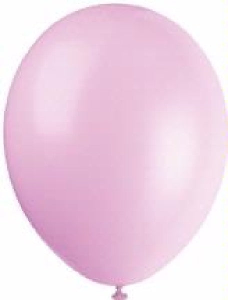 Pack of 10 Powder Pink Latex Balloons