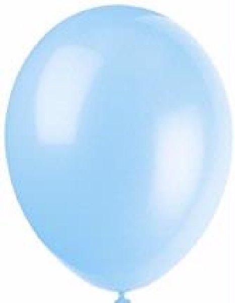 Pack of 10 Cool Blue Latex Balloons