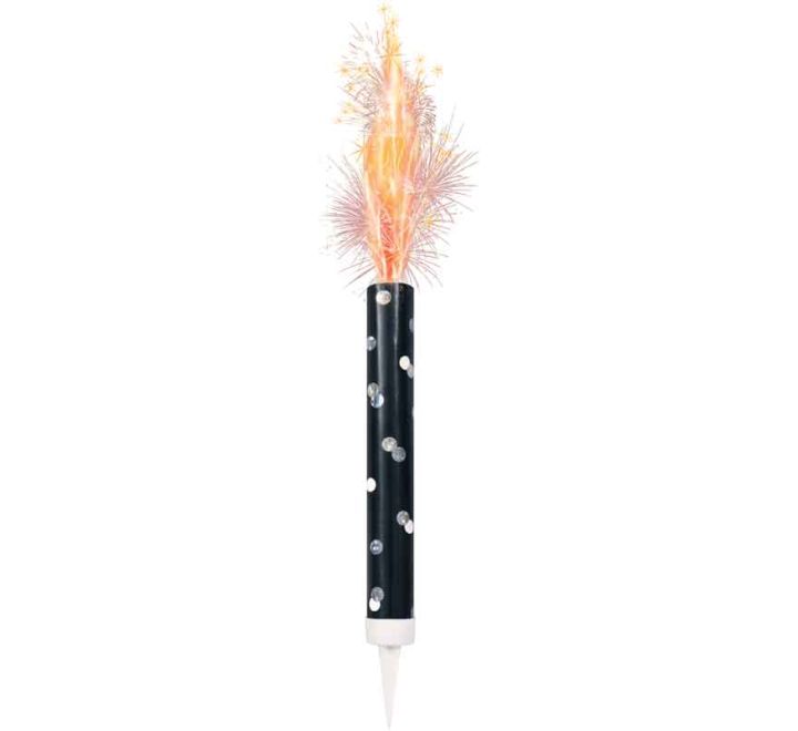 Black Ice Fountain Sparkler Candles