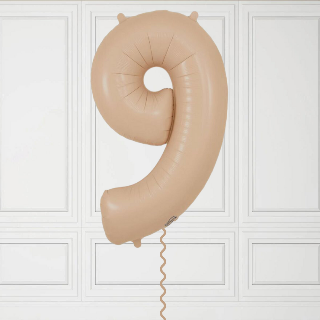 Large Nude Number 9 Balloon