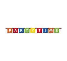 Load image into Gallery viewer, Building Blocks Party Time Banner
