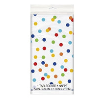 Load image into Gallery viewer, Rainbow Polka Dot Tablecover
