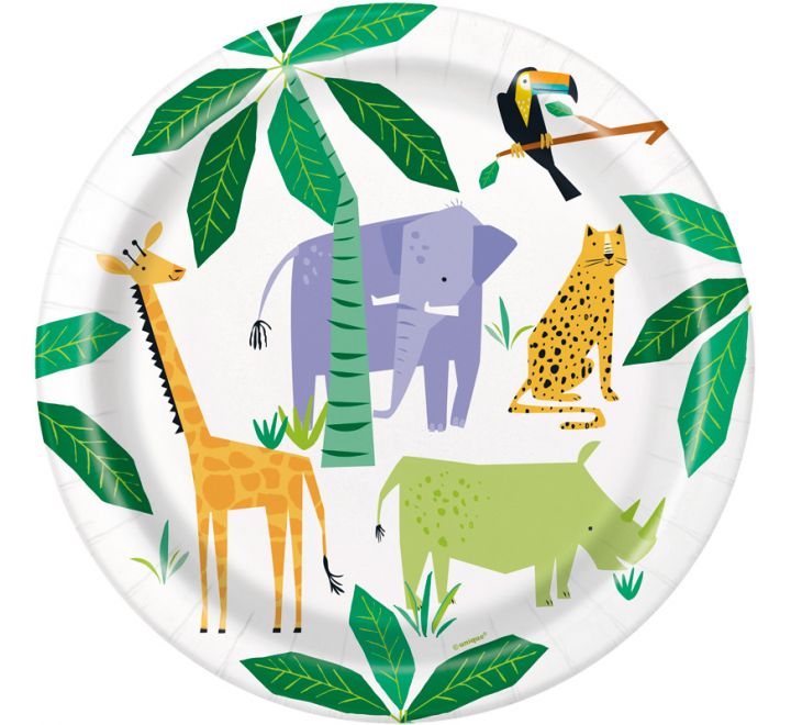 Animal Safari Plates