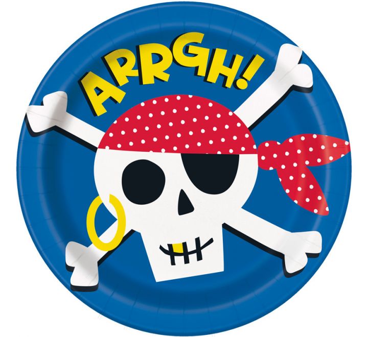 Ahoy Pirate Plates