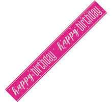 Load image into Gallery viewer, Pink Glitz Happy Birthday Banner
