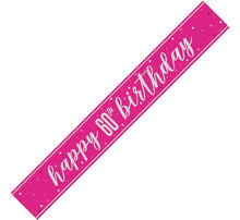 Load image into Gallery viewer, Pink Glitz 60th Birthday Banner
