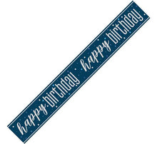 Load image into Gallery viewer, Blue Glitz Happy Birthday Banner
