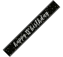 Load image into Gallery viewer, Black Glitz 13th Birthday Banner
