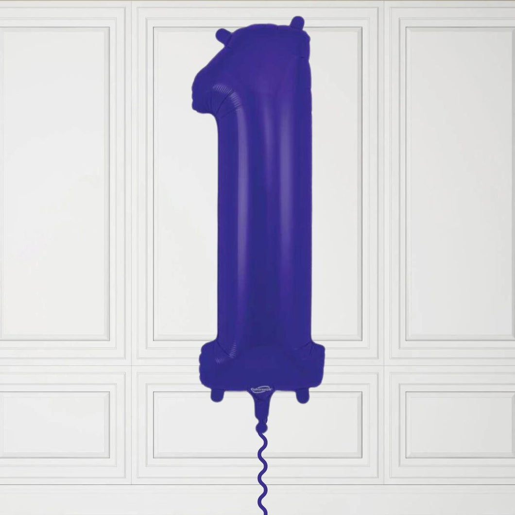 Large Purple Number 1 Balloon