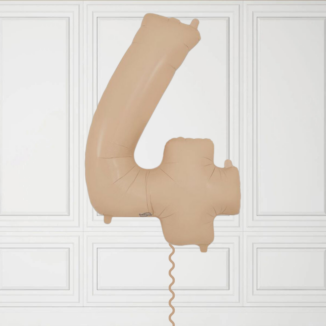 Large Nude Number 4 Balloon