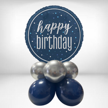 Load image into Gallery viewer, Choose your Age Navy/Silver Tabletop Arrangement

