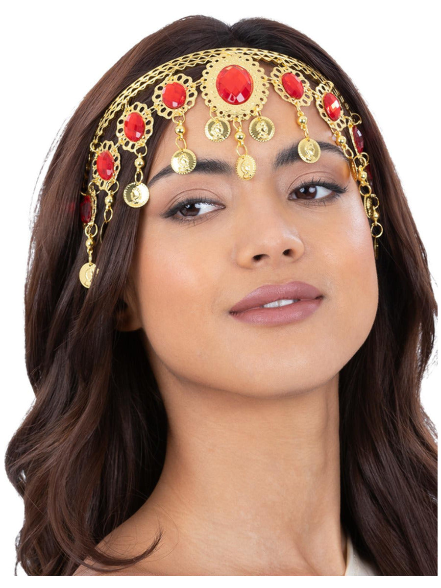 Grecian Gold and Ruby Headdress