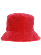 Load image into Gallery viewer, 90&#39;s Red Fur Bucket Hat
