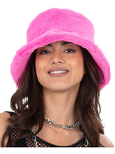 Load image into Gallery viewer, 90&#39;s Pink Fur Bucket Hat
