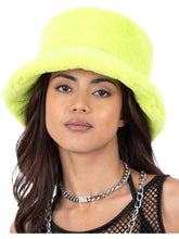 Load image into Gallery viewer, 90&#39;s Green Fur Bucket Hat
