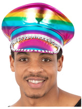 Load image into Gallery viewer, Studded Captain Rainbow Hat
