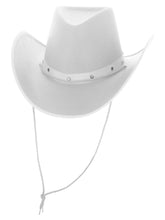 Load image into Gallery viewer, White Cowboy Hat
