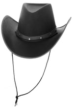 Load image into Gallery viewer, Black Cowboy Hat
