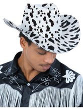 Load image into Gallery viewer, Cow Print Cowboy Hat
