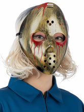 Load image into Gallery viewer, Bloody Metallic Hockey Mask
