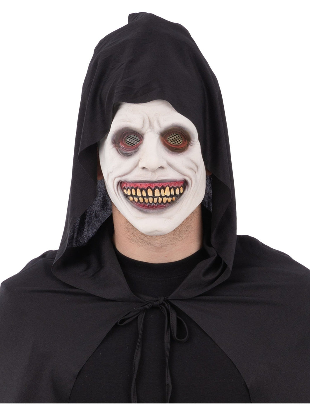 White Eyed Smiling Demon Mask