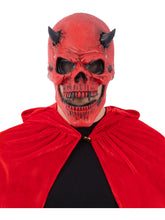 Load image into Gallery viewer, Red Devil Skull Latex Mask, with Moving Mouth
