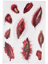 Load image into Gallery viewer, Horror Wound Tattoo Transfers
