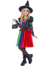 Load image into Gallery viewer, Rainbow Witch Costume
