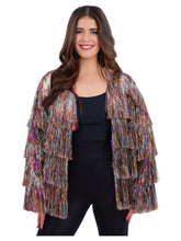 Load image into Gallery viewer, Fever Tinsel Rainbow Festival Jacket
