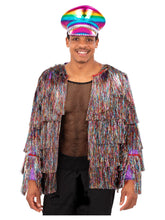 Load image into Gallery viewer, Fever Tinsel Rainbow Festival Jacket
