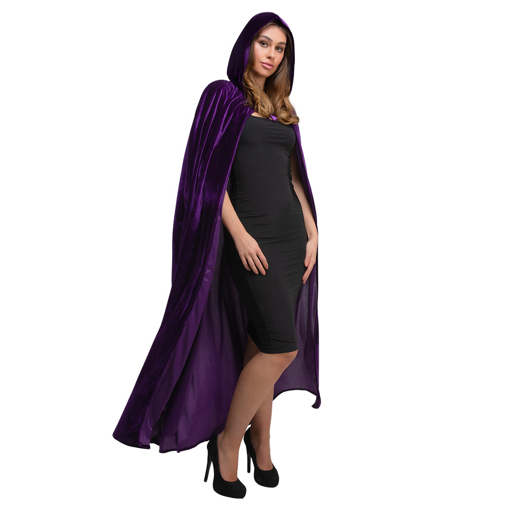 IN-STORE ONLY Deluxe Velvet Hooded Cape Purple