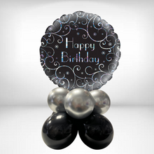 Load image into Gallery viewer, Choose your Age Black/Silver Tabletop Arrangement
