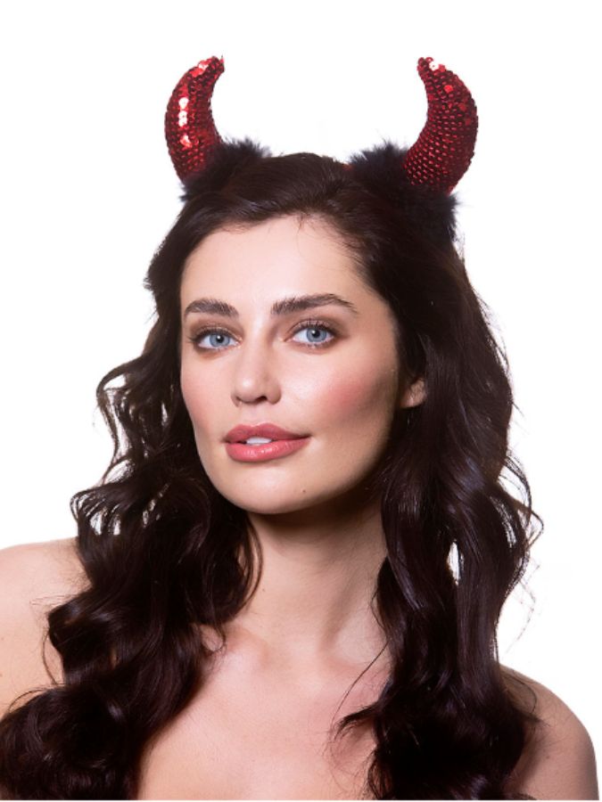 IN-STORE ONLY Red Sequin Devil Horns