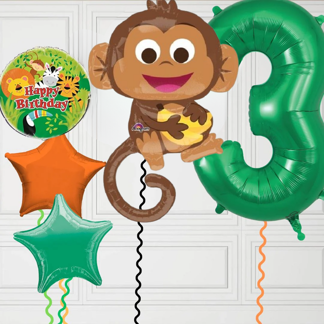 Any Age Monkey Safari Number Bundle