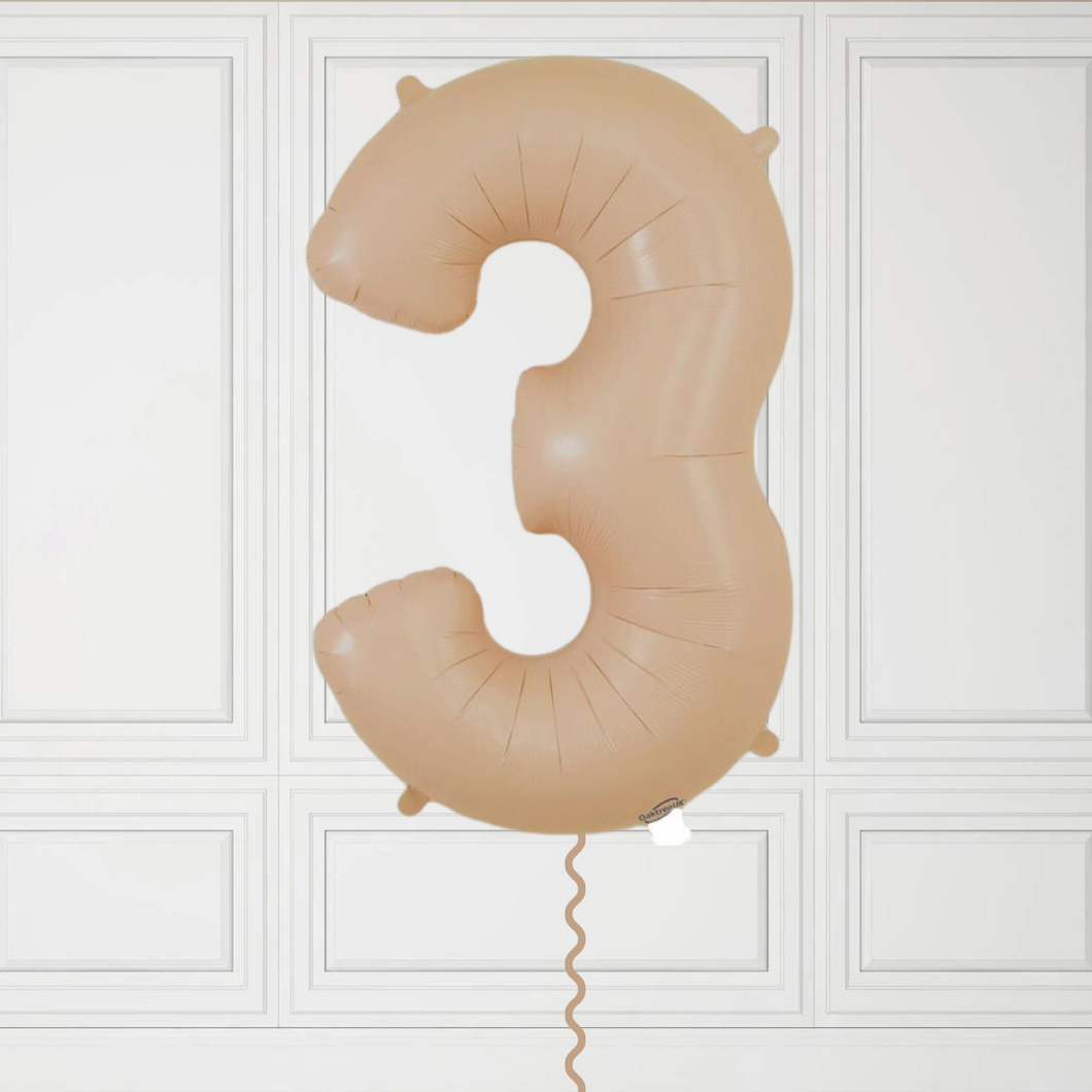 Large Nude Number 3 Balloon