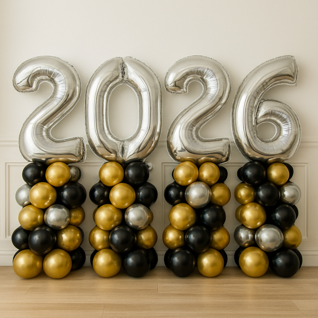 Set of '2026' Number Stacks