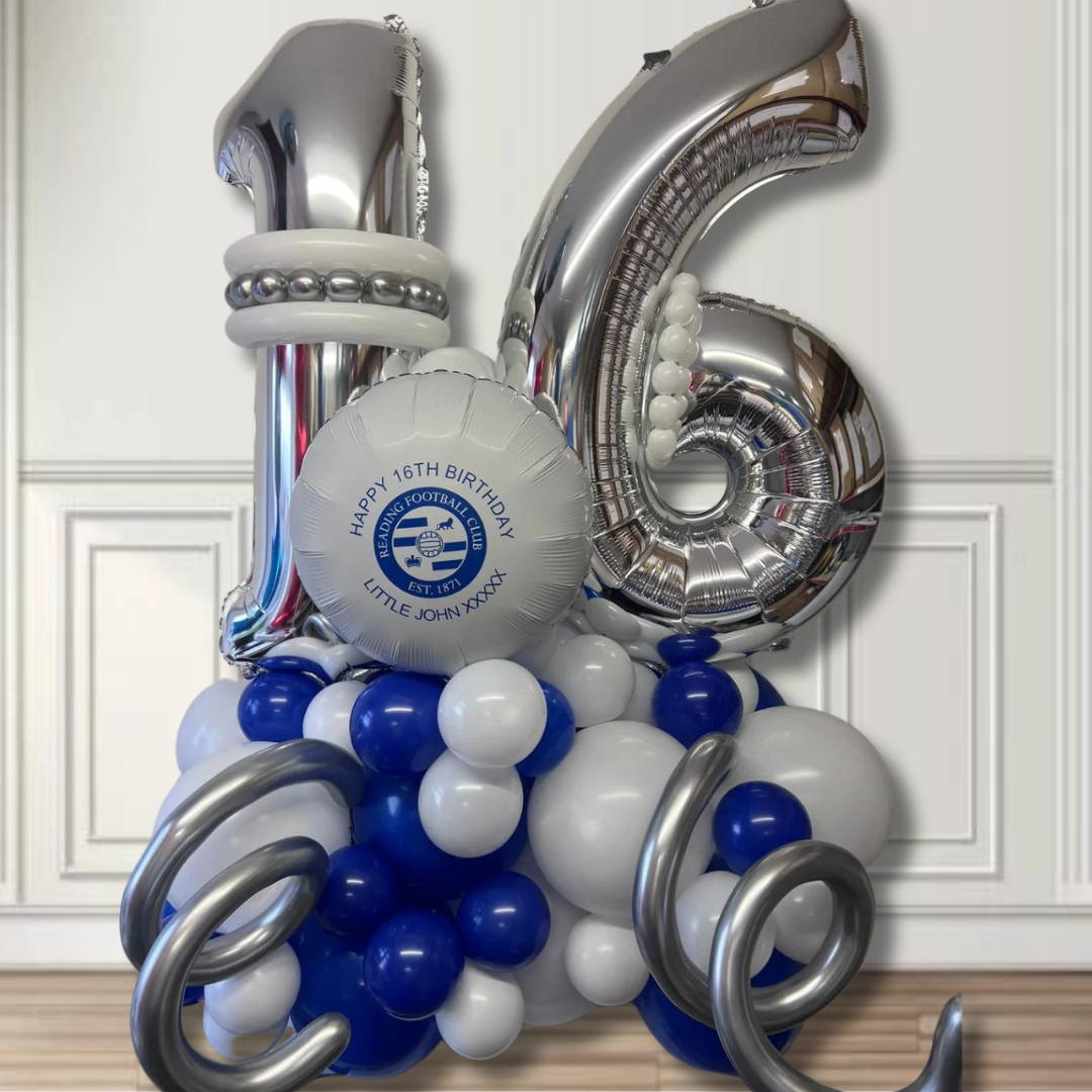 Silver Age Birthday Balloons - 16th 18th 21st 30th 40th - Foil Banner Decorations UK