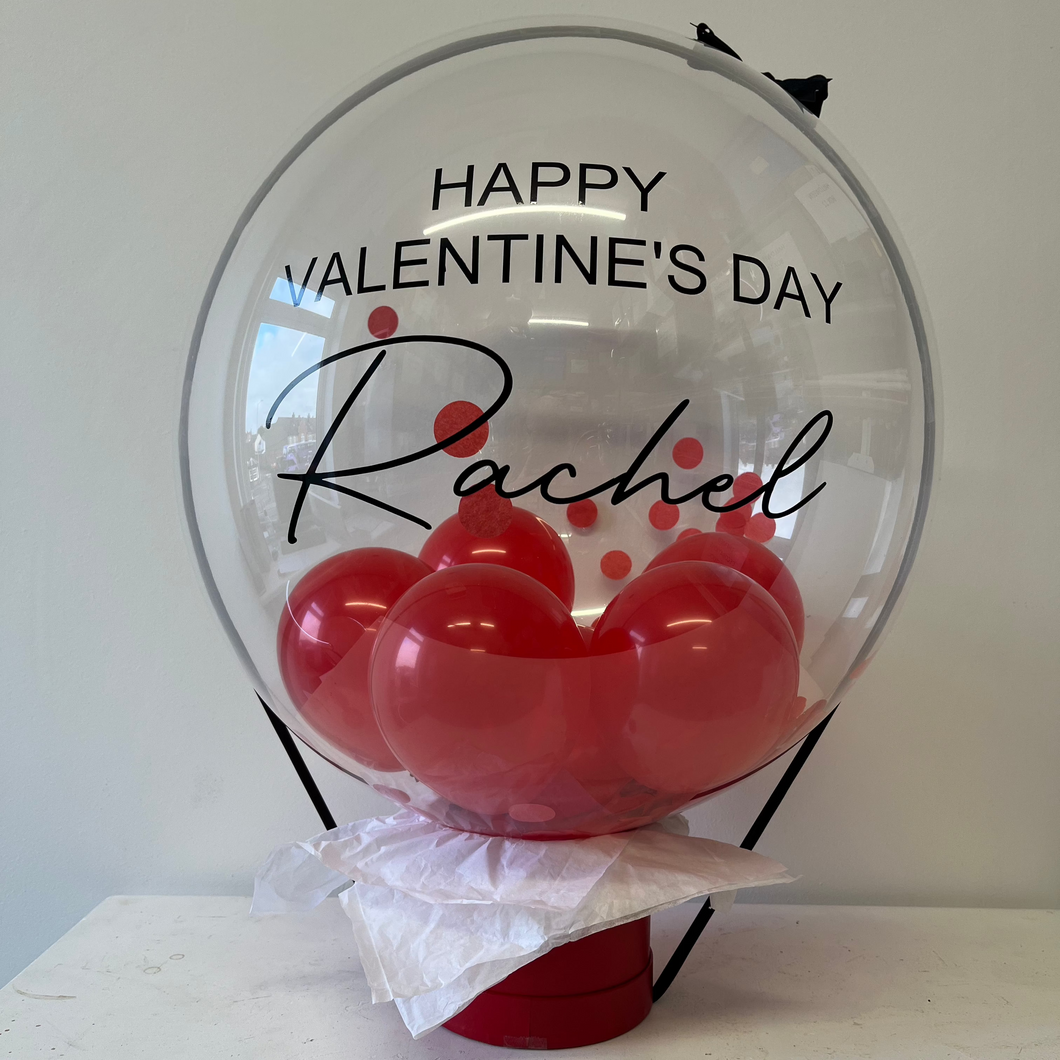 Valentine's Bubble Tabletop Arrangement