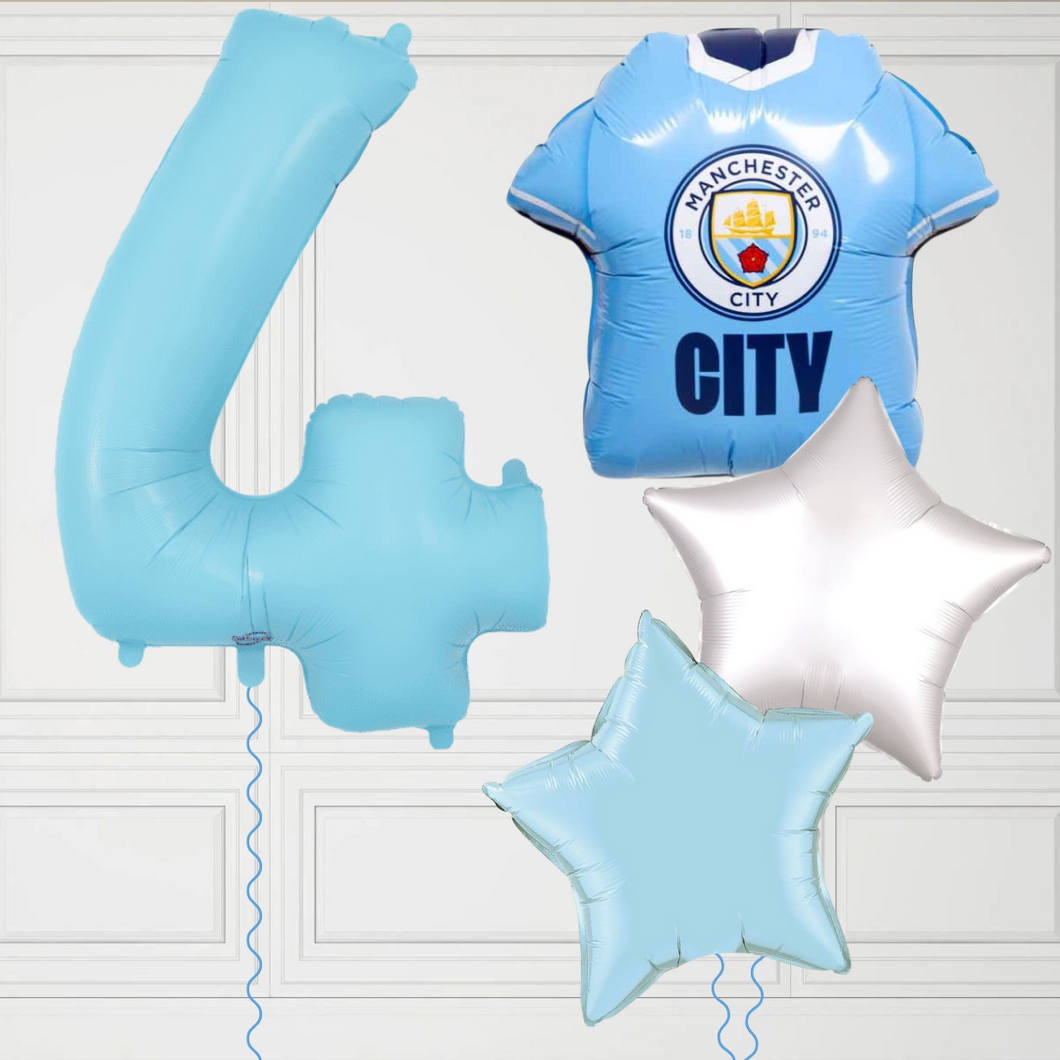 Any Age Man City Football Number Bundle