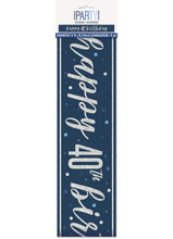 Load image into Gallery viewer, Blue Glitz 40th Birthday Banner
