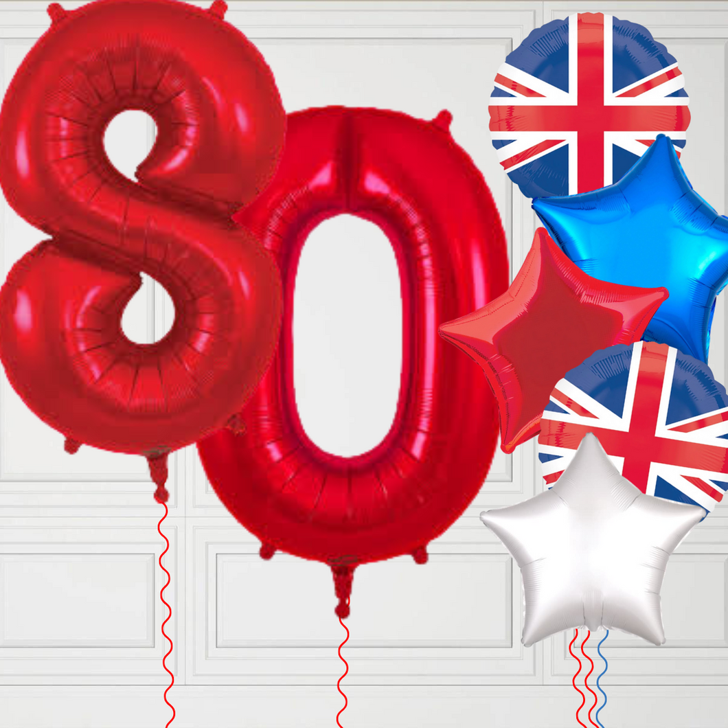 VE Day 80th Anniversary Red Number Bundle