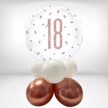 Load image into Gallery viewer, Choose your Age Rose Gold/White Tabletop Arrangement
