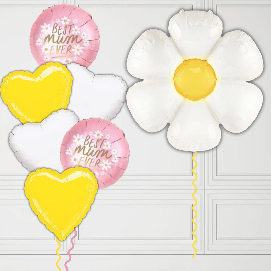 Mothers Day Daisy Balloon Bundle