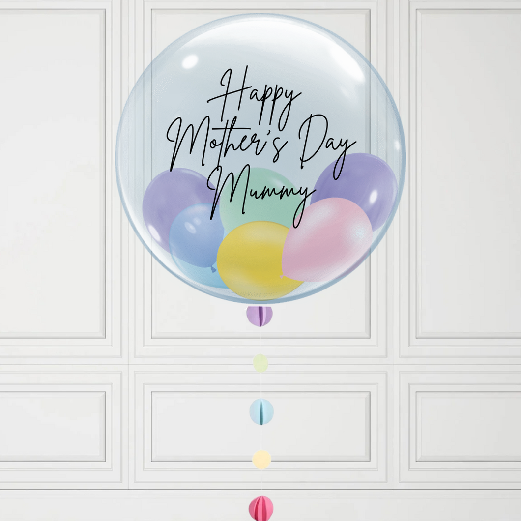 Any Colour Mother's Day Personalised Bubble Balloon