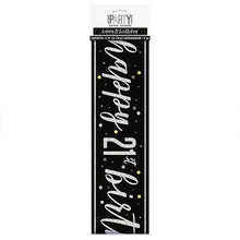 Load image into Gallery viewer, Black Glitz 21st Birthday Banner
