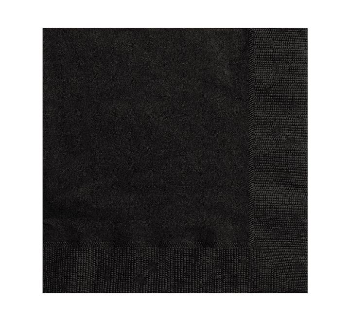 Black Lunch Napkins